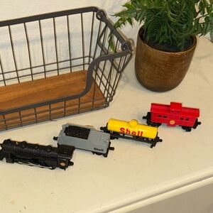⭐️ Vintage Antique 1992 SHELL OIL promo model Train Set 4 piece